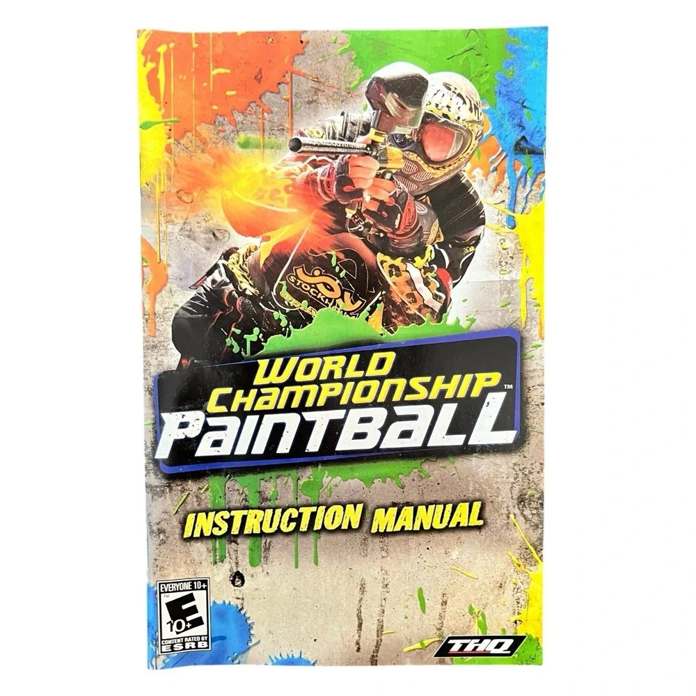 World Championship Paintball PlayStation 2 PS2 Disc Manual Case Tested Working